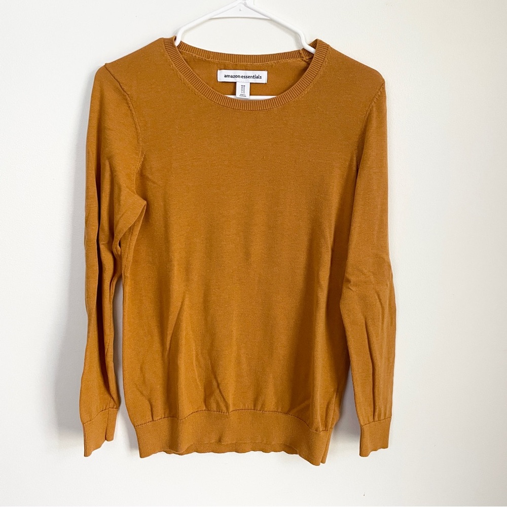 Amazon Essentials Women’s Crewneck Sweater in Tabacco Brown
